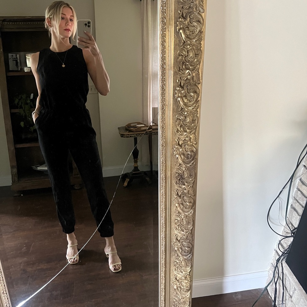 Banana Republic Black High Neck Jumpsuit